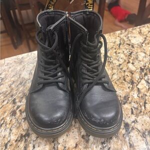 Dr. Martens Black Kids Boots